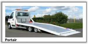 
									
PORTAIR GR
----------

version 3500 kg / 5500 kg / 6500 kg
Vhicule de base
. Boxer /Jumper/Ducato (uniquement 3T5) Simple cabine 3-35 L2 ou double cabine 335
L3 / nouveau Master 3,5 T (X-62), pour 6T5 4-35 L4
. Empattement court ou long
. Chronotachygraphe numrique (obligatoire selon usage)
. ABS sans ESP
Equipement Morice:
. Plateau fixe autoportant aluminium
. Version 5500/6500kg avec roll bar surlev (conformit rglementation PL)
. Dimensions : 5,40 x 2,20 m hors tout (hauteur avec gyrophare : environ 2.30m)
. Chssis MORICE Galvanis 2 essieux AR
. Suspension et abaissement pneumatique avec amortisseurs
. 2 rampes AR 1 500 mm a relevage manuel
. Treuil lectrique 12 V 4 T avec 20 m de cble, 3 m de commande a distance, guide
cble et support, crochet, lingue souple d'accrochage 1 T
. Barre pare-cycliste alu homologue
. 2 cales de roues + 4 anneaux d'arrimage